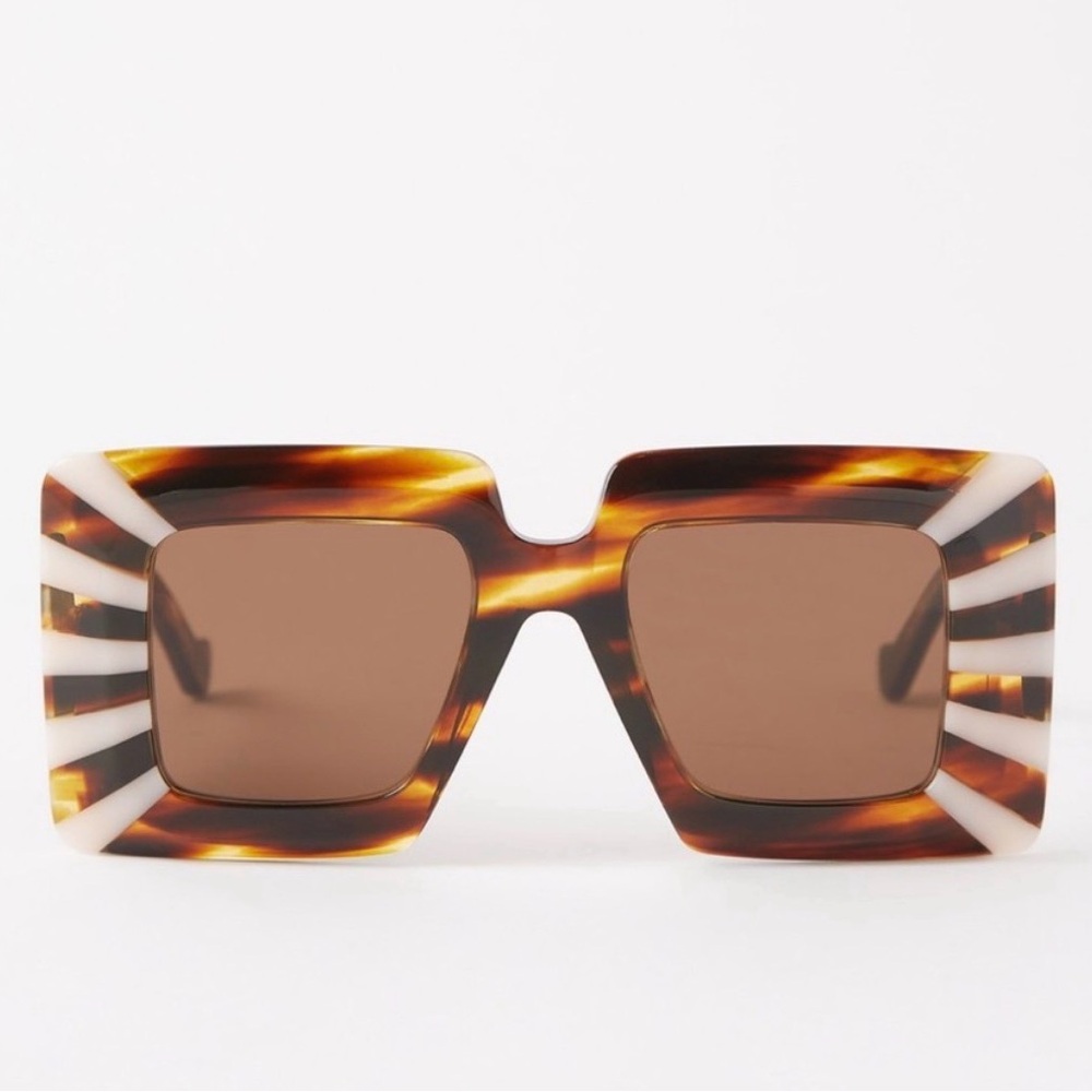 Loewe Chunky Anagram Butterfly Sunglasses LW40090I 56E – Worn Once